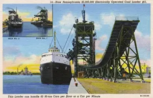 Erie Prints: Pennsylvania Coal Docks, Sandusky, Ohio, USA