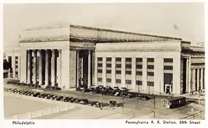 Parking Prints: Pennsylvania Railroad Station, 30th Street, Philadelphia USA