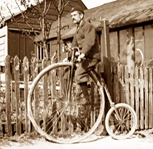 Penny farthing bicycle with pneumatic tyres, early 1900s