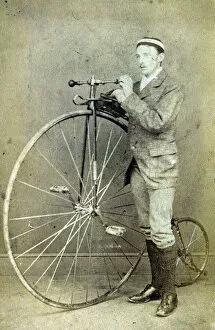 Wheel Collection: Penny Farthing Bicycle, Skipton, Yorkshire