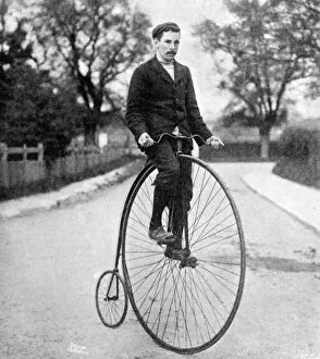 1896 Collection: The Penny Farthing or Ordinary Bicycle of the 1870 s