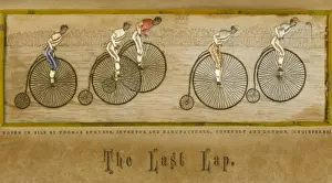 Farthing Prints: Penny Farthing Race / Silk