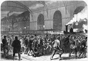 Penny train arriving, Victoria Station, Central London