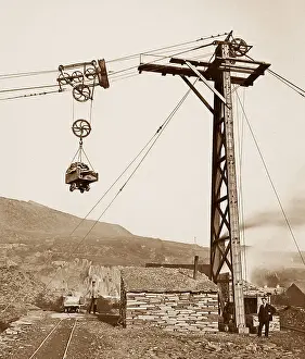 Penrhyn Slate Quarry near Bethesda Victorian period