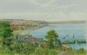Penzance Prints: Penzance, Cornwall, viewed from Newlyn