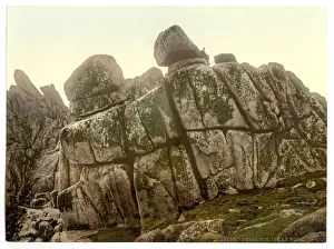 Penzance Prints: Penzance, Logan Rock, Cornwall, England