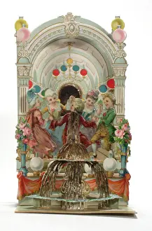 People dancing on a New Year card