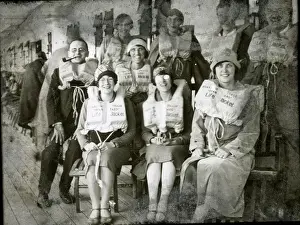 Joking Prints: People on deck wearing life jackets