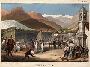 Andes Gallery: People at a fair in Chile, South America