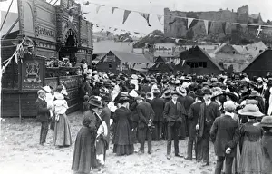 Bostock Prints: People at the fair, Haverfordwest, South Wales