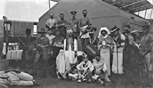 Crawfords Prints: People in fancy dress on the deck of a ship