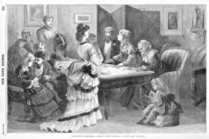 Madison Prints: People gambling at home in New York, USA