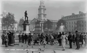 Gathered Prints: People Gathering at Trafalgar Square
