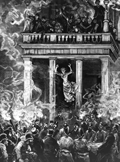 Rescuing Prints: People jumping from a burning building