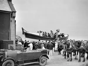 Lifeboats Prints: People in and around a lifeboat