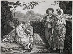 People of Manila in native dress Date: 18th century