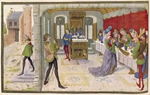 Enjoyed Collection: People at a medieval banquet