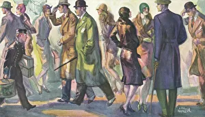Carl Collection: People on a Pavement