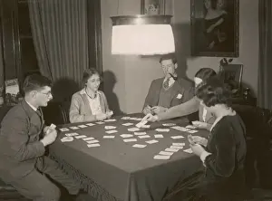 People Play Cards 1930S