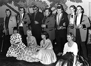 People at a rock and roll convention