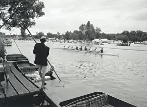 People rowing at Henley-on-Thames, Oxfordshire