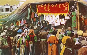 People shopping, Inner Mongolia, northern China