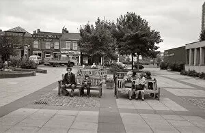 Whitley Collection: People sitting on benches