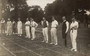 People taking part in a 100 yard race, Norwich