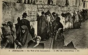 People at the Wailing Wall, Jerusalem