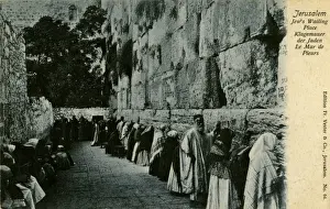 People at the Wailing Wall, Jerusalem