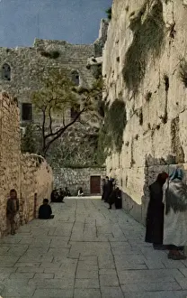 People at the Wailing Wall, Jerusalem