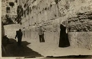 People at the Wailing Wall, Jerusalem