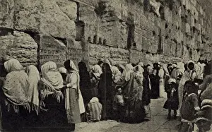 People at the Wailing Wall, Jerusalem