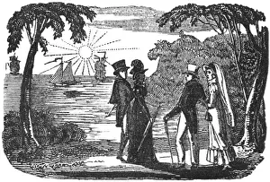 May17 Prints: People watching a sunset, c. 1800