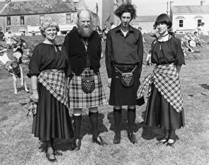 Kilts Collection: People wearing Cornish tartan, Cornwall