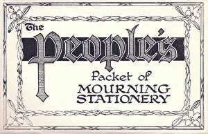 Bereavement Prints: The People's Packet of Mourning Stationery