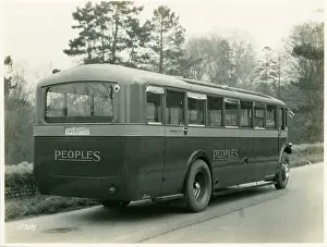 Thornycroft Prints: Peoples private coach, 26 seater Thornycroft coach