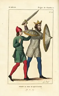 Squire Prints: Pepin II, the Younger, King of Aquitaine, 823-c864