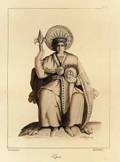 Bossange Prints: Pepin the Short (714-768), King of the Franks, first Carolingian