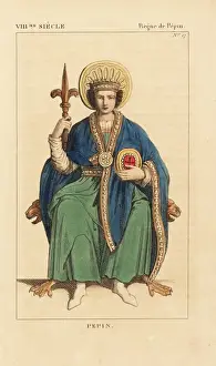 Scepter Prints: Pepin the Younger, the Short, King of the Franks, 714-768
