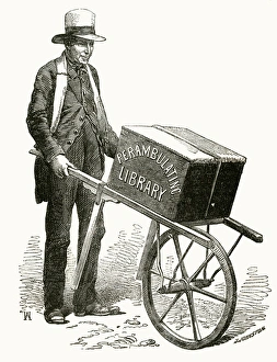 Images Dated 14th September 2017: Perambulate library 1857