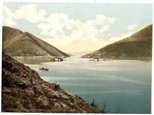 Dalmatia Prints: Perasto, Two Islands, Dalmatia, Austro-Hungary