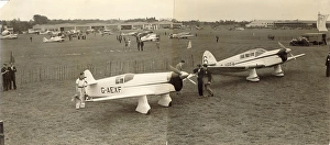 Vega Collection: Percival E2 Mew Gull, G-AEXF, with Percival Vega Gull