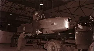 Prentice Prints: Percival Prentice being loaded on to the back of a lorry
