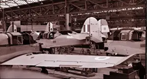 Percival Prentices on the production line at Percivals