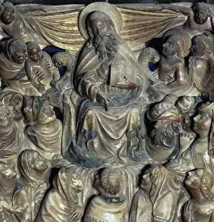 Pere Johan (1396-1458). Gothic sculptor. Preaching of St. Pe