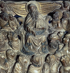 Pere Johan (1396-1458). Gothic sculptor. Preaching of St. Pe Pere Johan (1396-1458). Gothic sculptor. Preaching of St. Pe