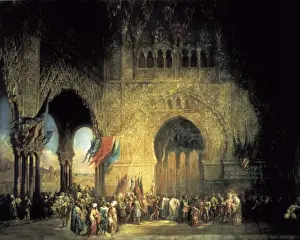 Orientalist Prints: PEREZ VILLaMIL, Jenaro (1807-1854). El juramento