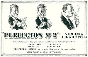 Virginia Collection: Perfectos No. 2 Cigarettes Advertisement