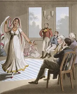 Performance of a dancing woman of Lucknow